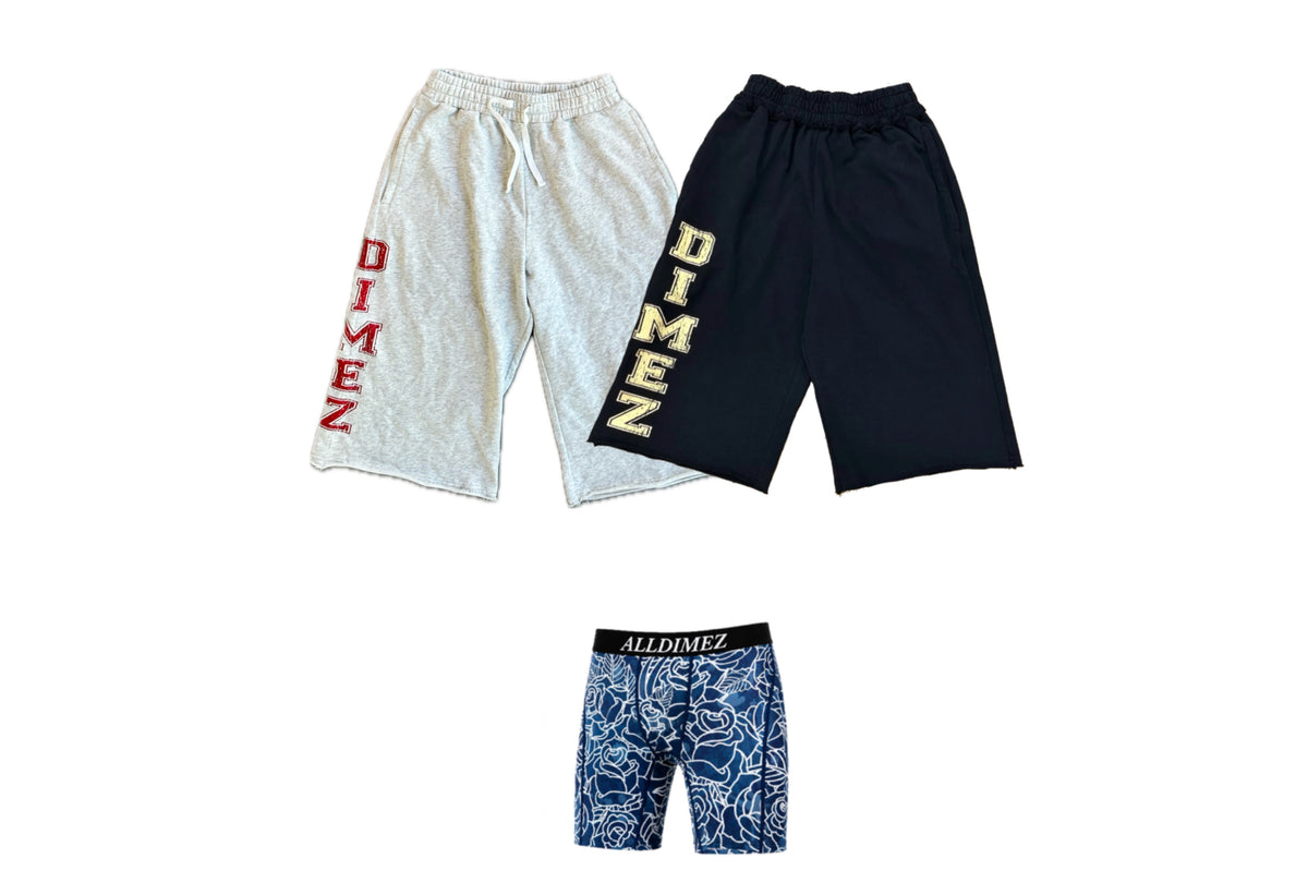 2x 3/4 pants + compression underwear