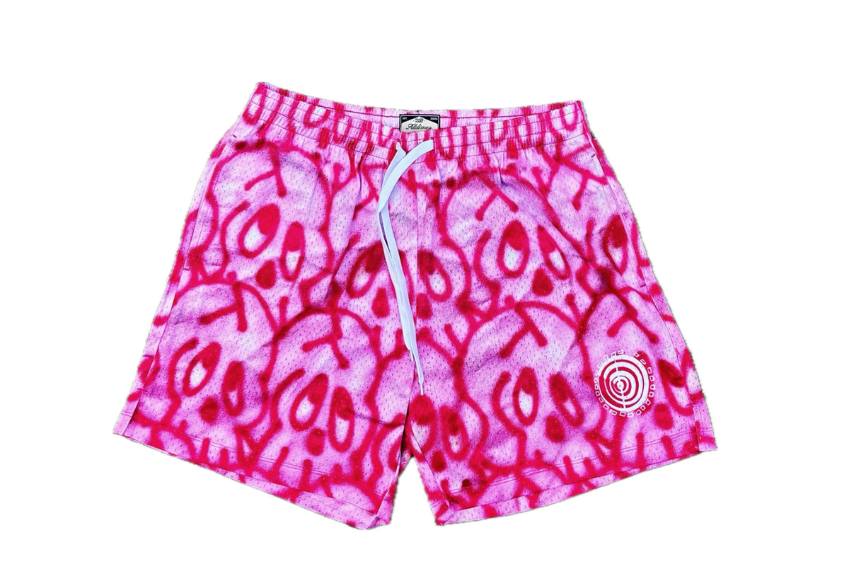 Pink skull short