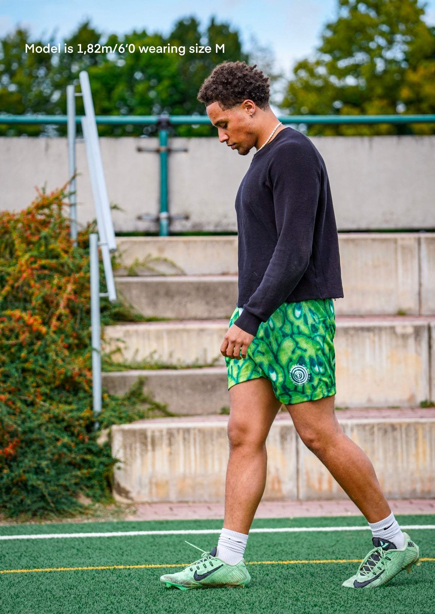 Green skull short