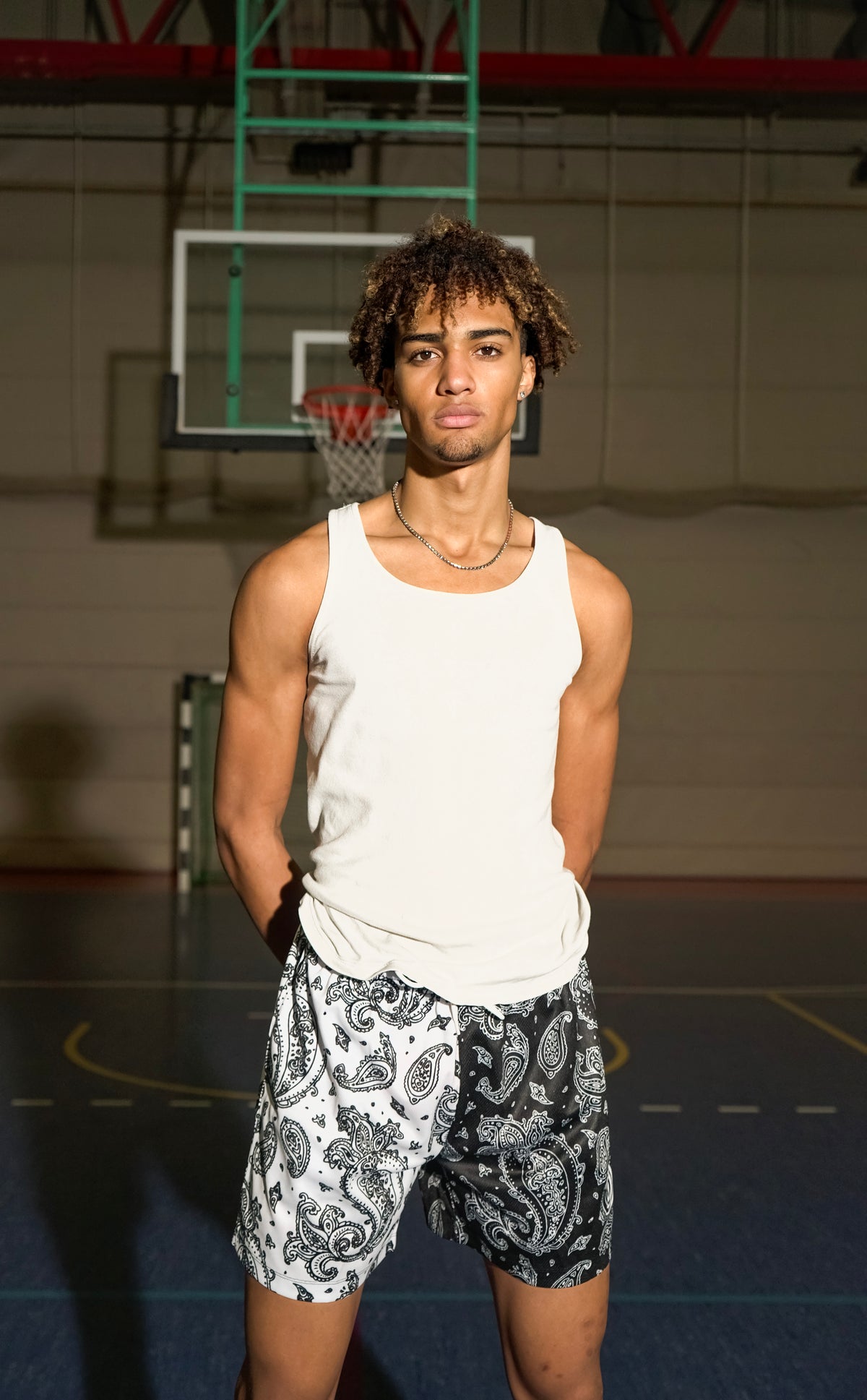Paisley mix performance short