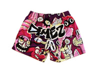 Pink grafitti short