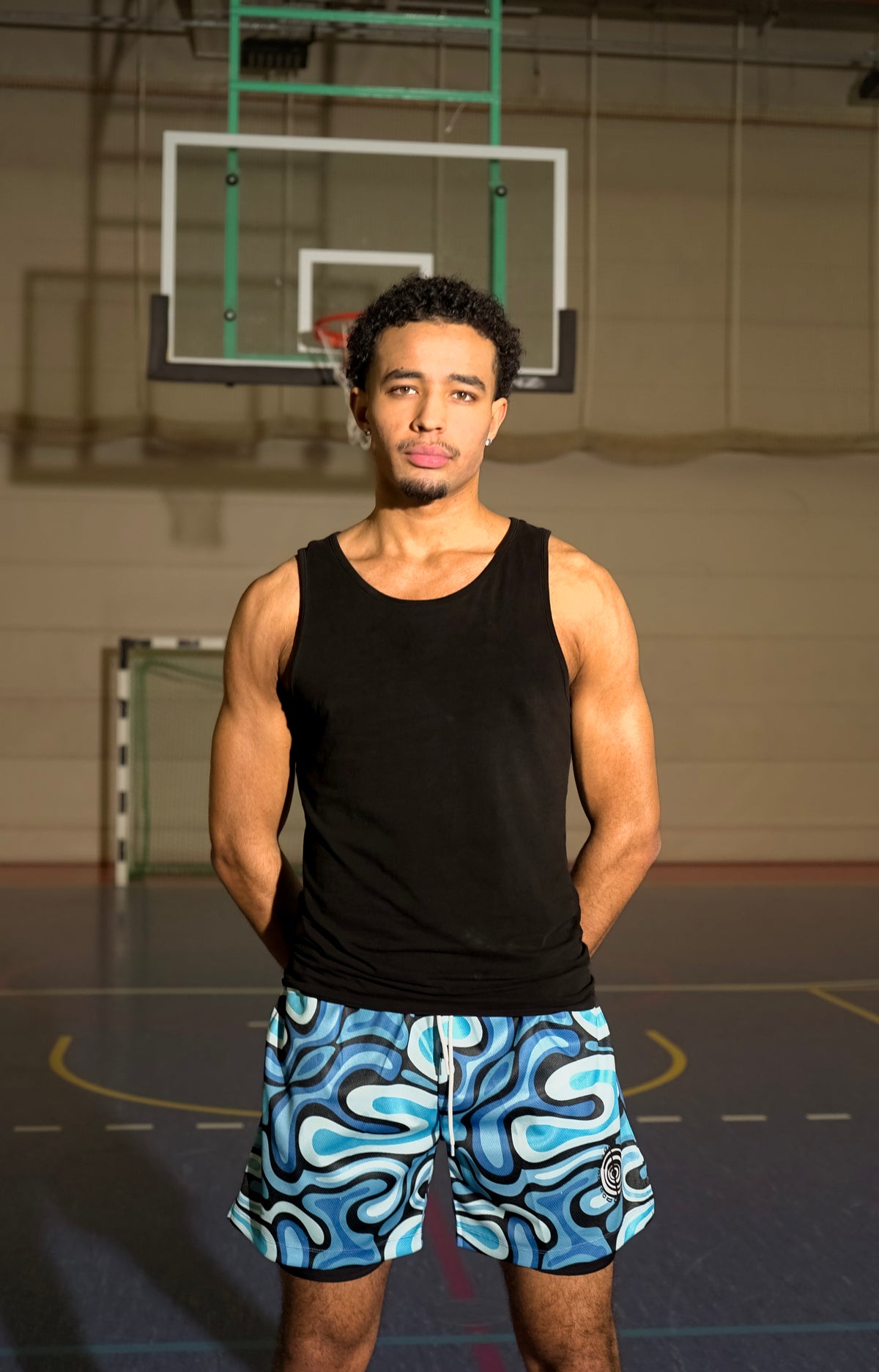 Blue camo short