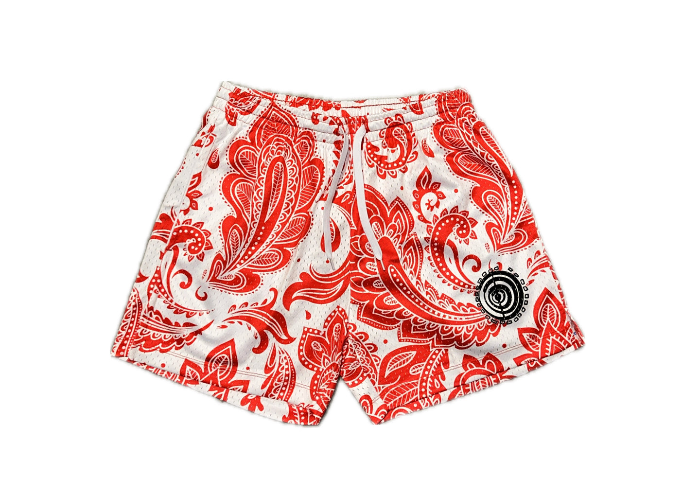 Red paisley short