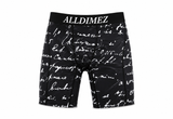 Black font Compression underwear