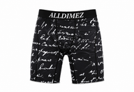 Black font Compression underwear