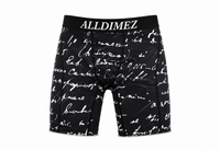 Black font Compression underwear