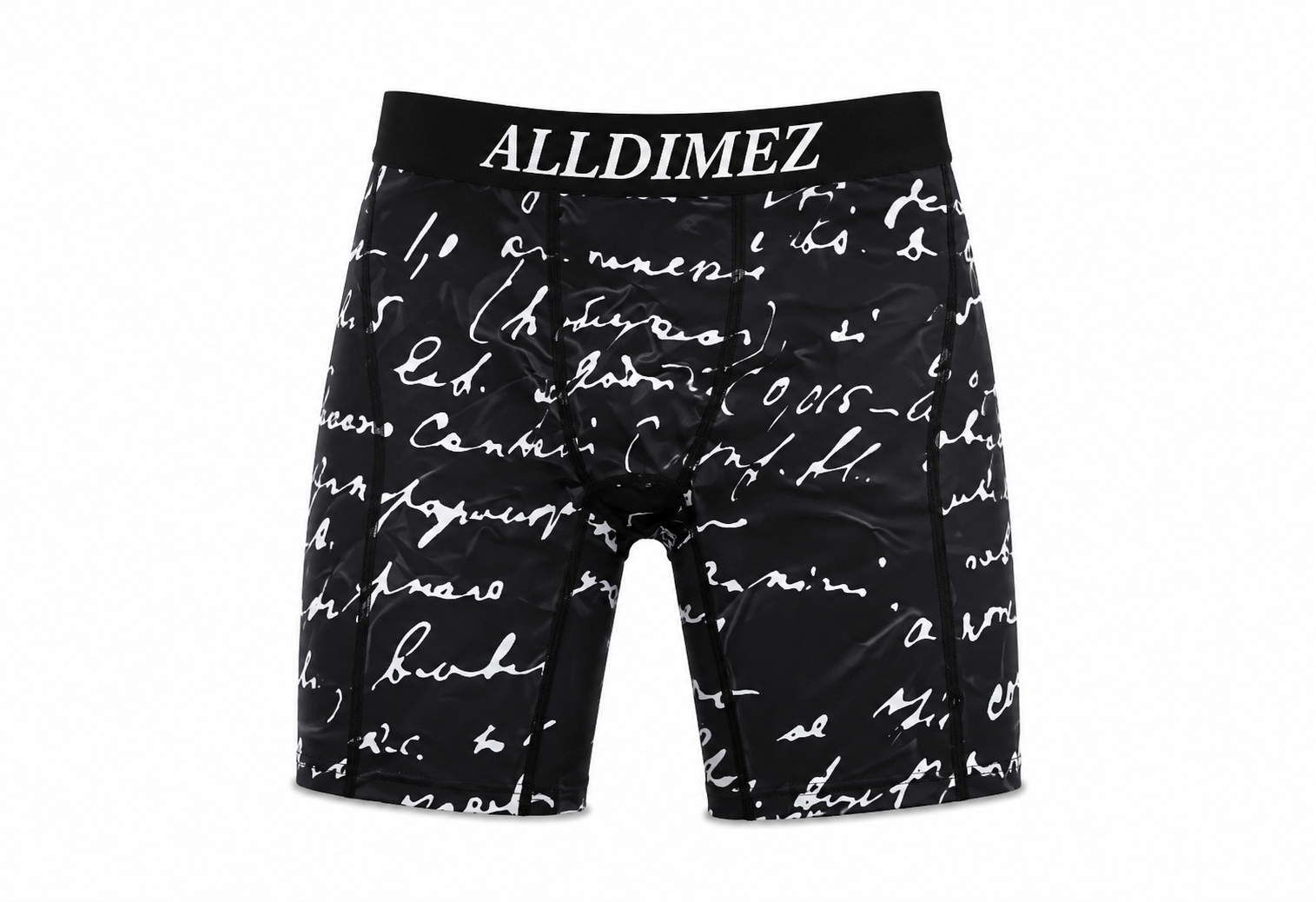 Black font Compression underwear
