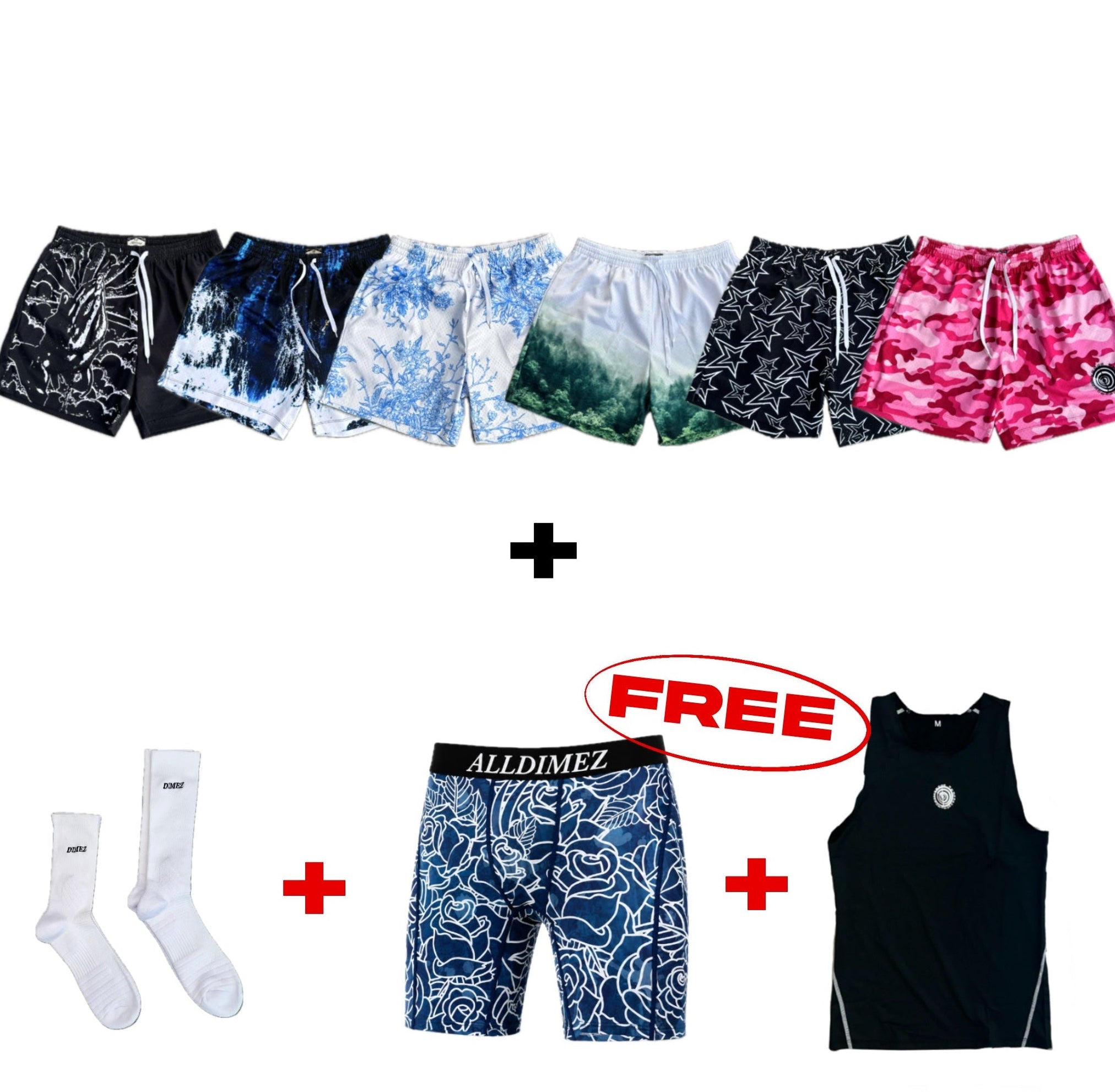 Buy 6 shorts - get 3 pieces