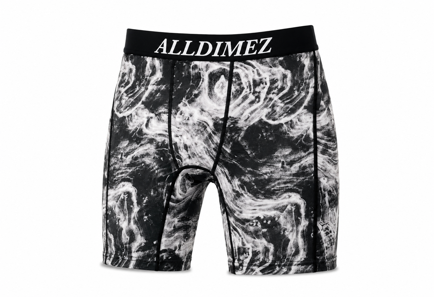 Marble black Compression underwear